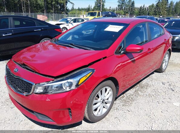 3KPFL4A74HE155819 2017 KIA FORTE Red Front left