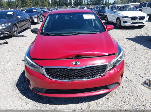 3KPFL4A74HE155819 2017 KIA FORTE Red Instrument cluster view