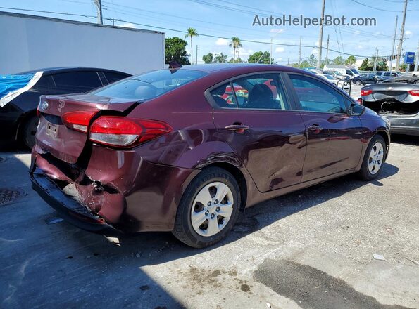 3KPFL4A75HE025466 2017 KIA FORTE Бордовый Задняя правая четверть