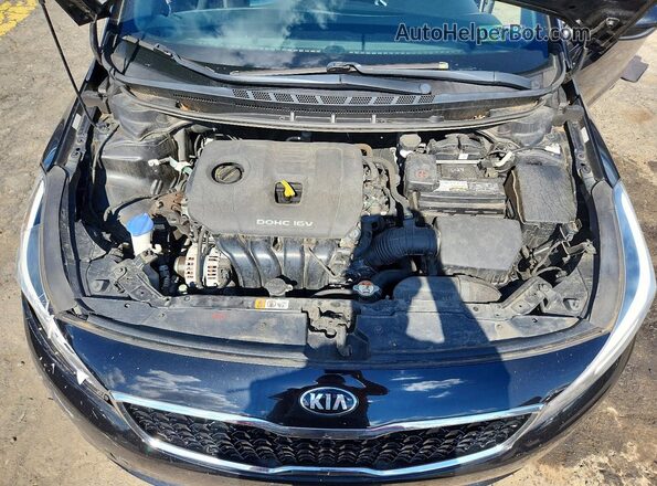 3KPFL4A75JE190827 2018 KIA FORTE Black უკანა სალონის ხედი