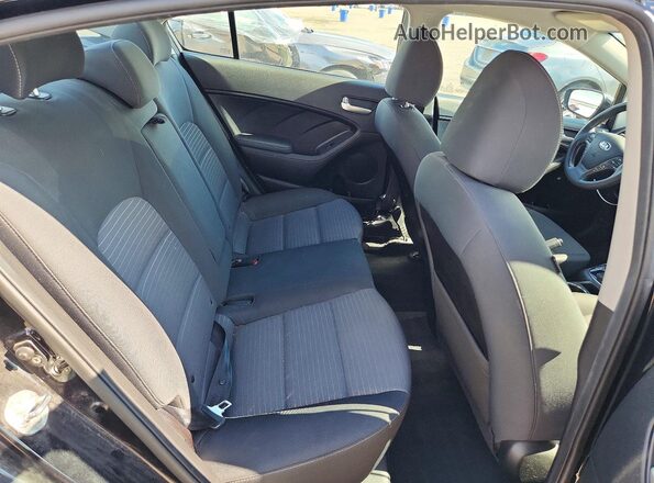 3KPFL4A75JE190827 2018 KIA FORTE Black უკანა სავარძლების ხედი