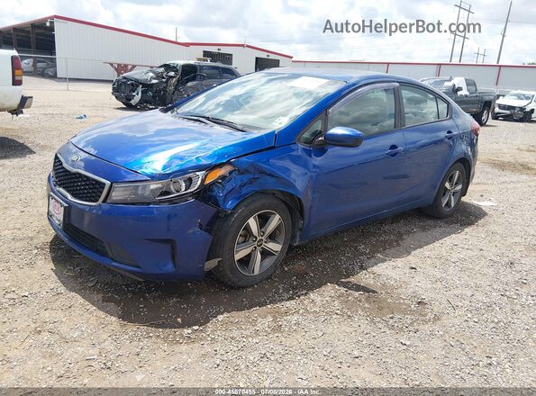 3KPFL4A76JE224936 2018 KIA FORTE Blue წინა მარცხენა ხედი სამი მეოთხედიდან