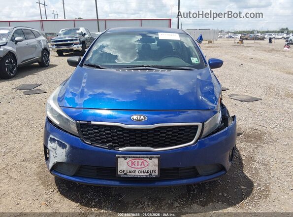 3KPFL4A76JE224936 2018 KIA FORTE Blue ხელსაწყოთა პანელის ხედი