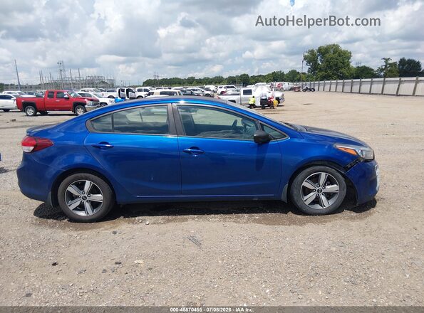 3KPFL4A76JE224936 2018 KIA FORTE Blue უკანა სალონის ხედი