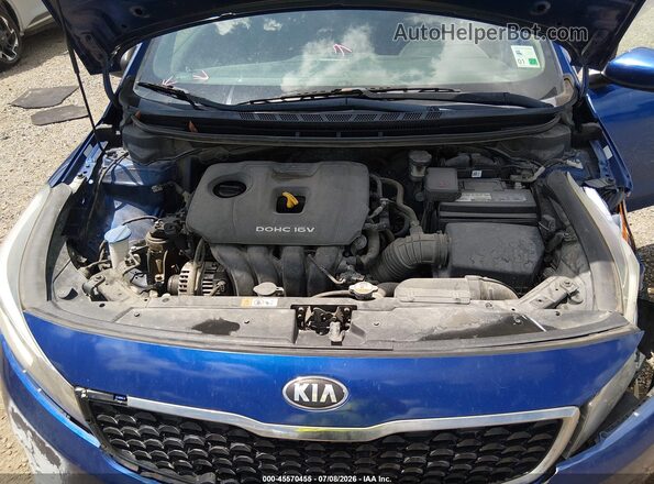 3KPFL4A76JE224936 2018 KIA FORTE Blue უკანა ხედი