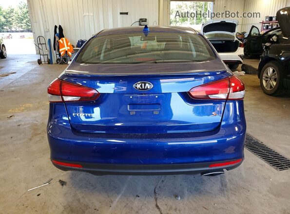 3KPFL4A77HE036730 2017 KIA FORTE Blue Vista trasera