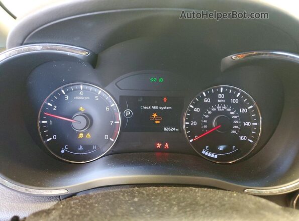 3KPFL4A77HE036730 2017 KIA FORTE Blue Vista del cuadro de instrumentos