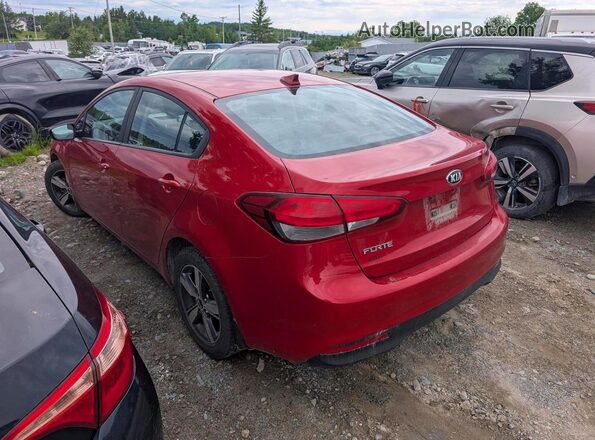 3KPFL4A77JE207367 2018 KIA FORTE Red Trasero izquierdo