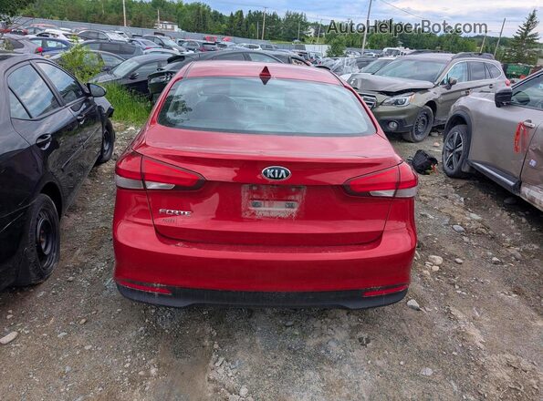 3KPFL4A77JE207367 2018 KIA FORTE Red Vista trasera