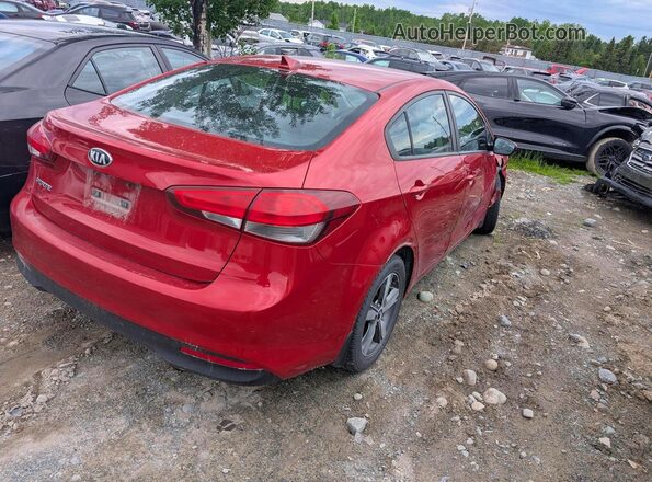 3KPFL4A77JE207367 2018 KIA FORTE Red Trasero derecho