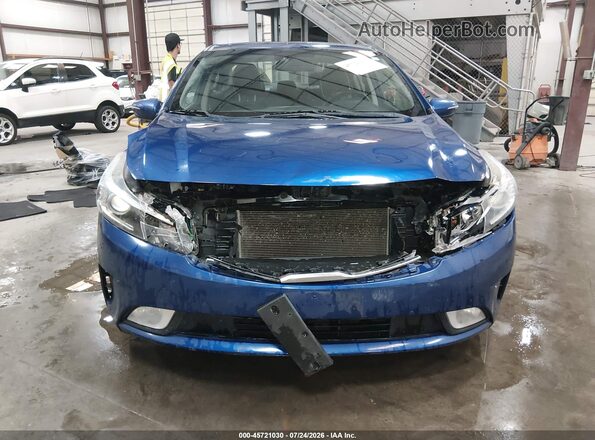 3KPFL4A77JE213895 2018 KIA FORTE Синий Вид щитка приборов