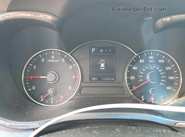 3KPFL4A78HE021637 2017 KIA FORTE Silver Вид щитка приладів