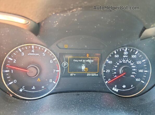 3KPFL4A79HE080261 2017 KIA FORTE Blue Instrument cluster view