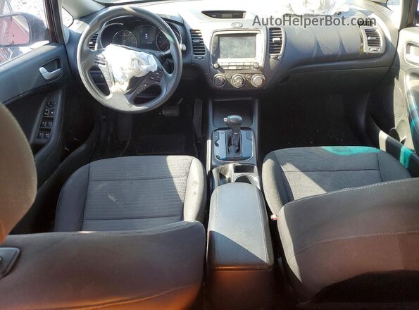 3KPFL4A79JE271104 2018 KIA FORTE Maroon Вид панелі приладів