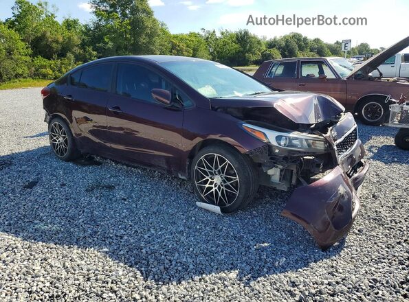 3KPFL4A79JE271104 2018 KIA FORTE Maroon Передня права чверть