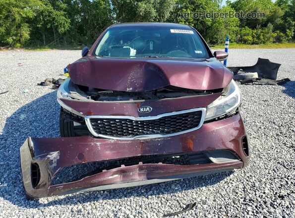 3KPFL4A79JE271104 2018 KIA FORTE Maroon Вид спереду