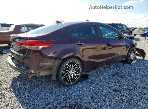 3KPFL4A79JE271104 2018 KIA FORTE Maroon Задня права чверть