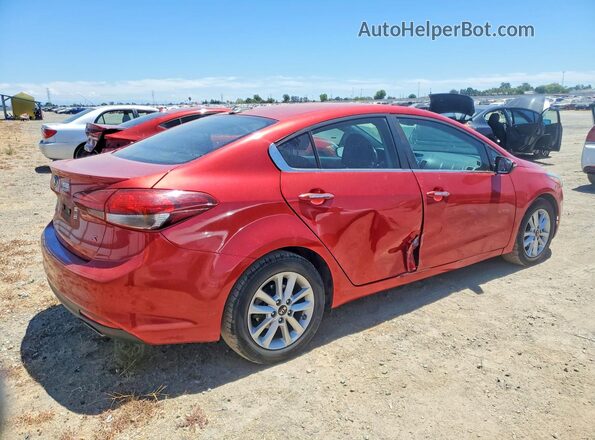 3KPFL4A7XHE010459 2017 KIA FORTE Red Trasero derecho