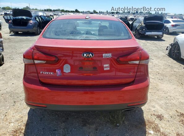 3KPFL4A7XHE010459 2017 KIA FORTE Red Vista trasera