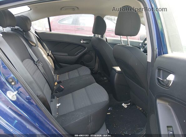 3KPFL4A7XHE087574 2017 KIA FORTE Blue VIN sticker view