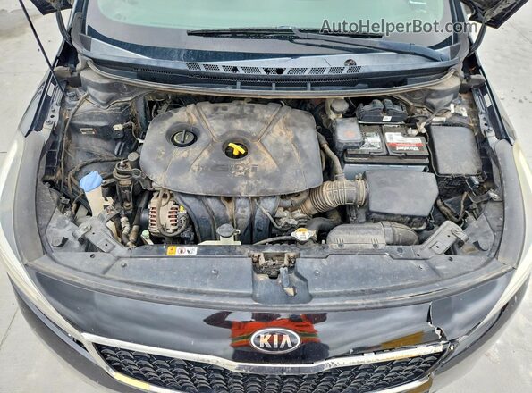 3KPFL4A80HE106979 2017 KIA FORTE Black Вид задньої частини салону