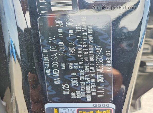 3KPFT4DE1SE089487 2025 KIA K4 Черный Вид подкапотного пространства