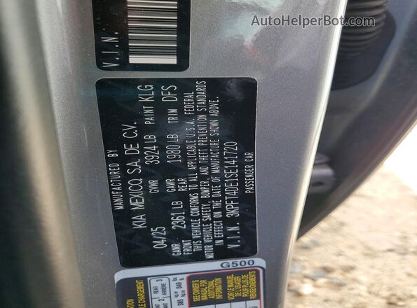 3KPFT4DE1SE141720 2025 KIA K4 Silver ძრავის განყოფილების ხედი