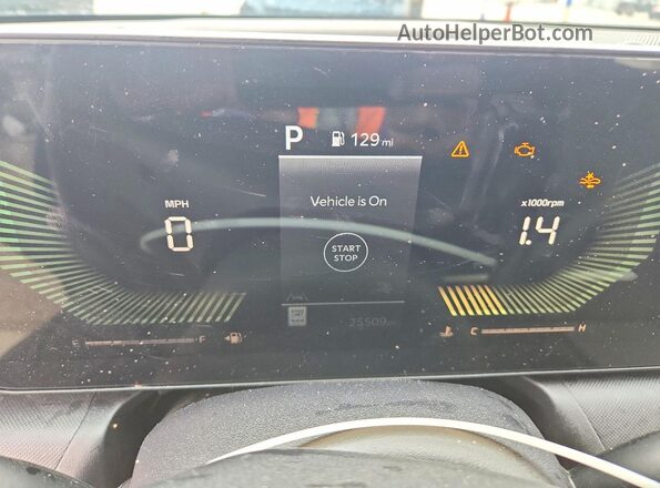 3KPFT4DE1SE164401 2025 KIA K4 Синий Вид щитка приборов