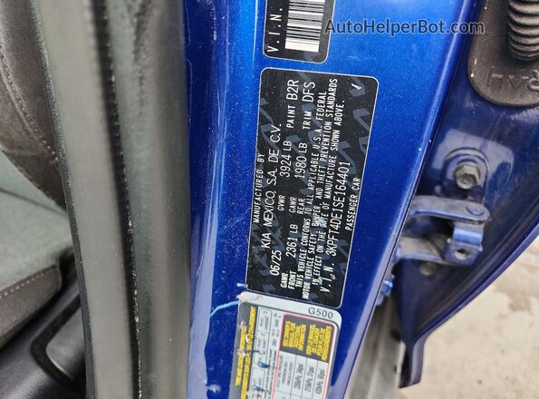 3KPFT4DE1SE164401 2025 KIA K4 Синий Вид подкапотного пространства
