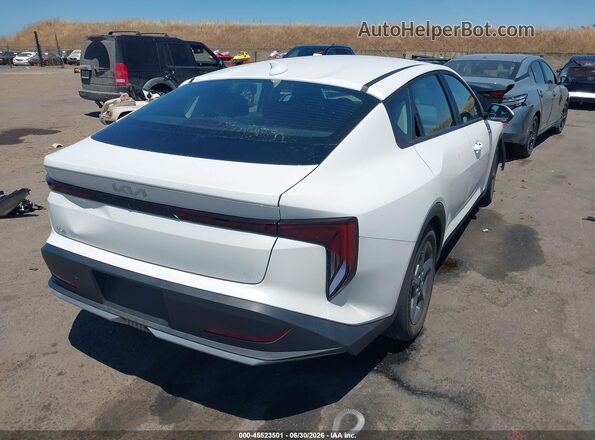 3KPFT4DE2SE125302 2025 KIA K4 White უკანა მარჯვენა