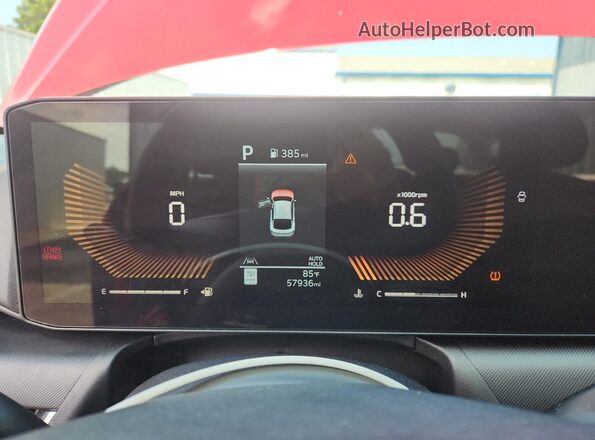 3KPFT4DE4SE021054 2025 KIA K4 Red სალონის 360-გრადუსიანი ხედი