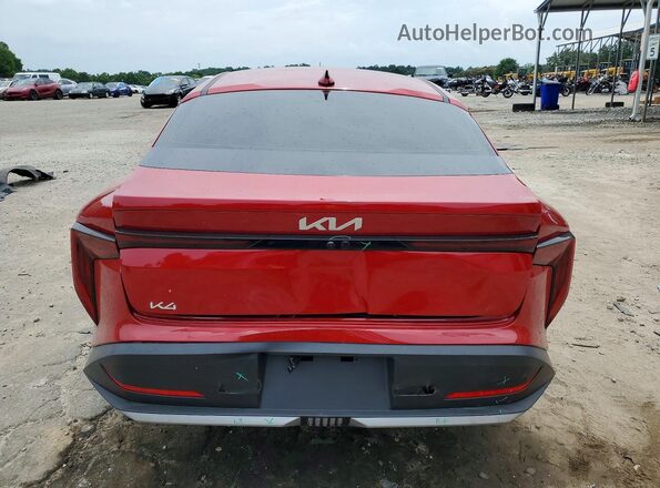 3KPFT4DE4SE186411 2025 KIA K4 Red Vista trasera