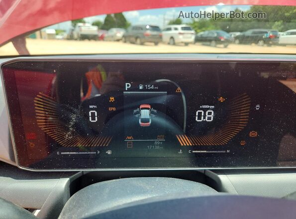3KPFT4DE4SE187557 2025 KIA K4 Red Instrument cluster view