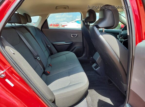3KPFT4DE4SE187557 2025 KIA K4 Red Rear seats view