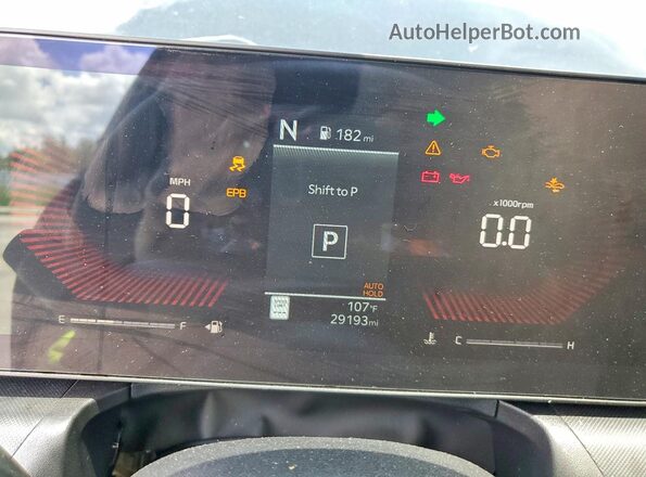 3KPFT4DE4SE219990 2025 KIA K4 Black Instrument cluster view