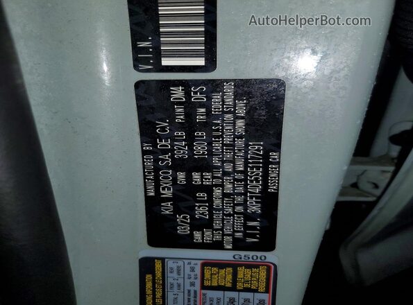 3KPFT4DE5SE117291 2025 KIA K4 Silver Engine compartment view