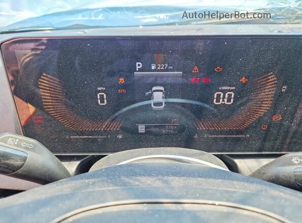 3KPFT4DE5SE237589 2025 KIA K4 Black Սարքավորումների վահանակի տեսք