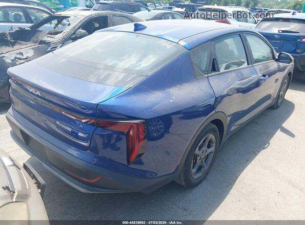 3KPFT4DE6SE012033 2025 KIA K4 Blue Задня права чверть