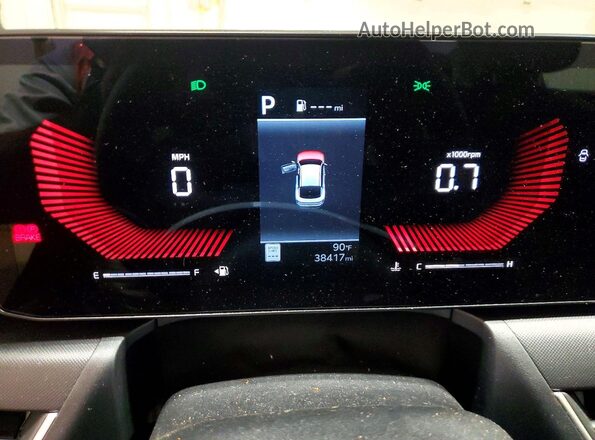 3KPFT4DE6SE048949 2025 KIA K4 Black Instrument cluster view