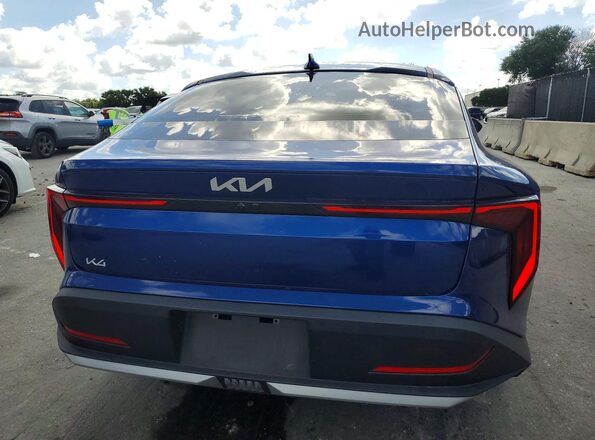 3KPFT4DE6SE118577 2025 KIA K4 Blue Հետևի տեսք
