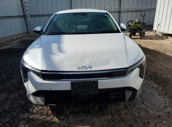 3KPFT4DE6SE136271 2025 KIA K4 White VIN sticker view