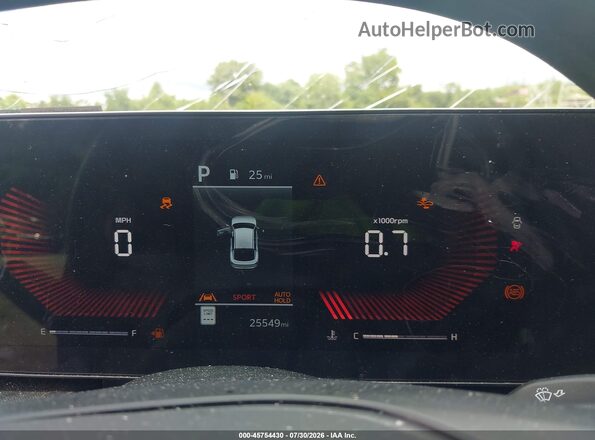 3KPFT4DE7SE006127 2025 KIA K4 Red უკანა სავარძლების ხედი