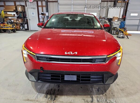 3KPFT4DE8SE007593 2025 KIA K4 Red Front view