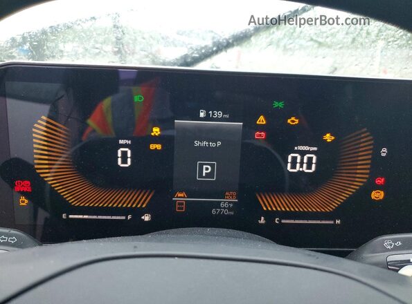 3KPFT4DE8SE202058 2025 KIA K4 White Widok zestawu wskaźników