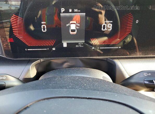 3KPFT4DE9SE180409 2025 KIA K4 Charcoal ხელსაწყოთა პანელის ხედი