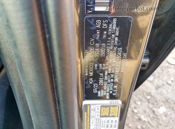 3KPFT4DE9SE180409 2025 KIA K4 Charcoal ძრავის განყოფილების ხედი