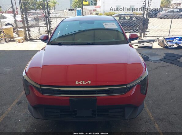 3KPFT4DEXSE023682 2025 KIA K4 Red უკანა სალონის ხედი