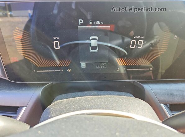 3KPFT4DEXSE088368 2025 KIA K4 Gray Instrument cluster view