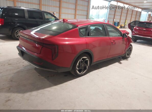 3KPFU4DE0SE247072 2025 KIA K4 Red Rear right
