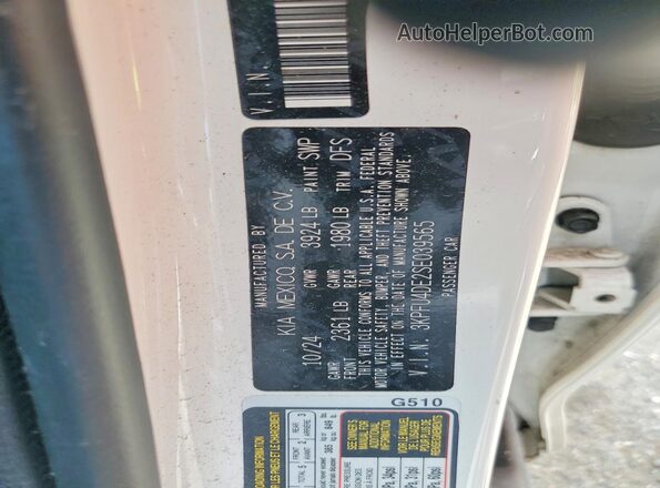 3KPFU4DE2SE039565 2025 KIA K4 White Engine compartment view